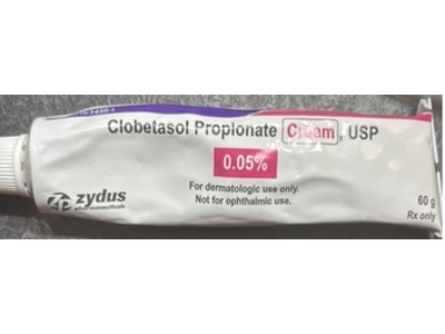 Clobetasol Propionate Cream, USP, 0.05%, 60 g, Zydus (RX)