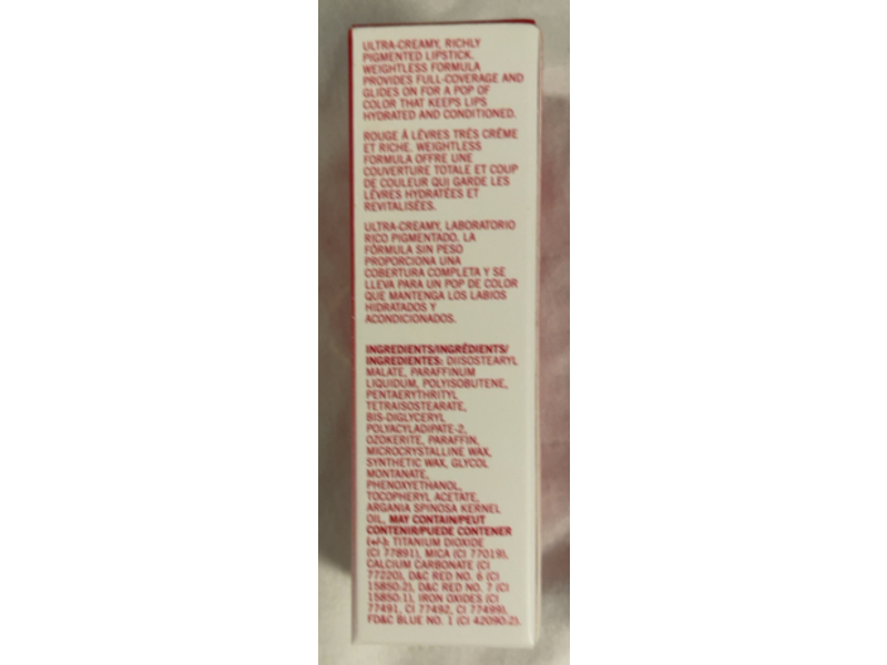 Mirabella Kiss Lipstick, Rosy Rouge, 0.15 oz/4.2 g