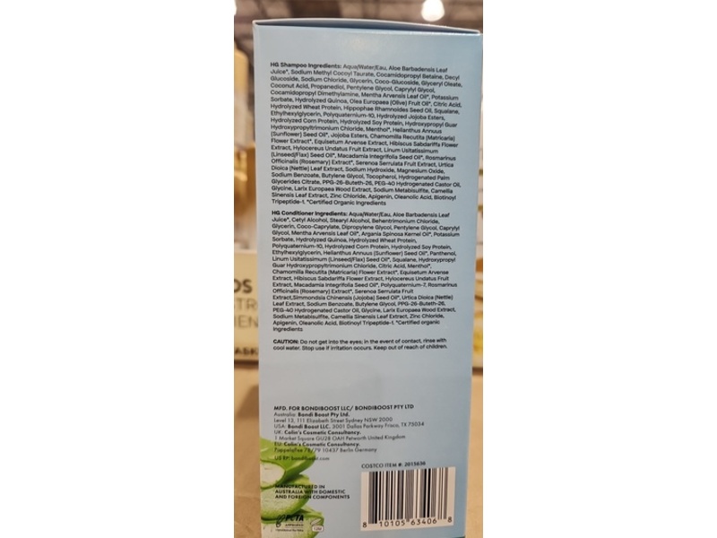 BondiBoost Hg Shampoo & Conditioner Set, 16.90 fl oz/500 mL