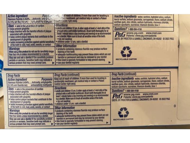 Crest Pro-Health Toothpaste, Clean Mint, 4.6 oz/150 g, 3 Count