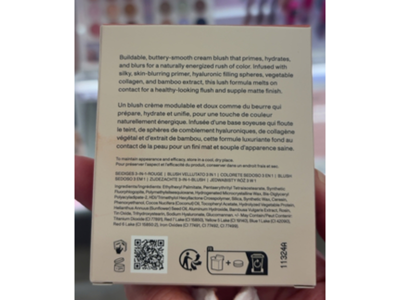 Morphe Huephoric Rush 3-in-1 Silk Cream Blush, Hypnotized, 0.28 oz/8 g