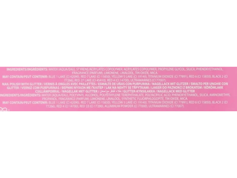 Townley Girl Hello Kitty Peel-Off Water-Based Safe Quick Dry Nail Polish Set, 18 Count