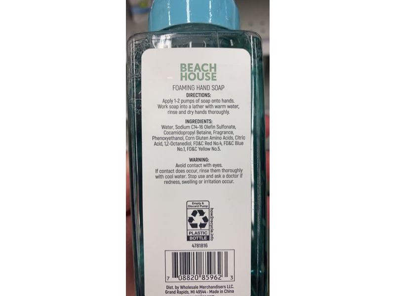 Beach House Foaming Hand Soap, Free & Clean, 10 fl oz/295.7 mL