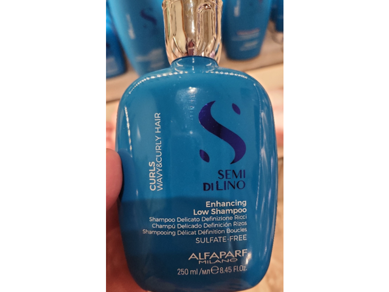 Alfaparf Milano Semi Di Lino Curls Wave & Curl Hair, Enhancing Low Shampoo, 8.45 fl oz/250 mL