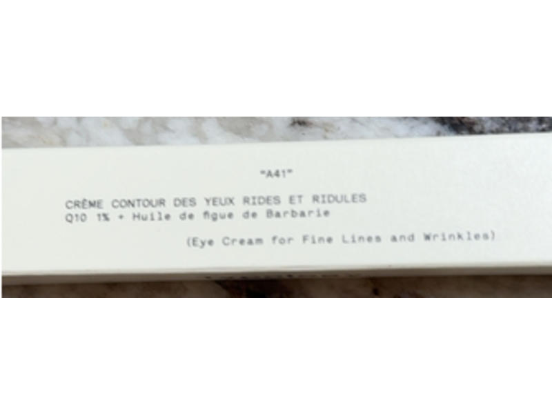 Typology Eye Cream, A41 Q10 + Prickly Pear Oil, 15 mL