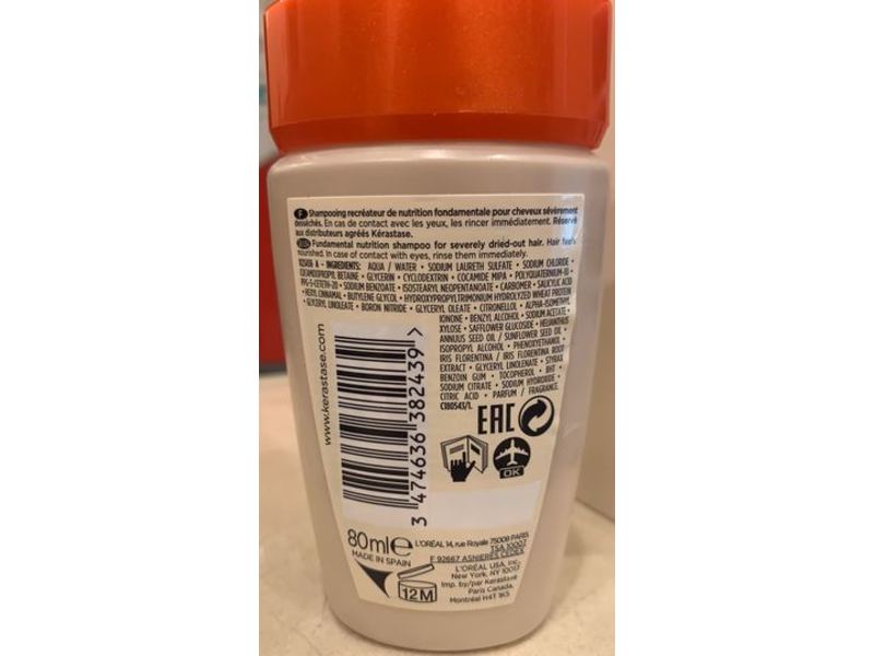 Kerastase Paris Nutritive Bain Magistral Shampoo, 2.71 fl oz / 80 ml