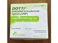 Dotti (estradiol transdermal system USP) 0.025 mg/day, 8 Count, Amneal (Rx) - Image 2