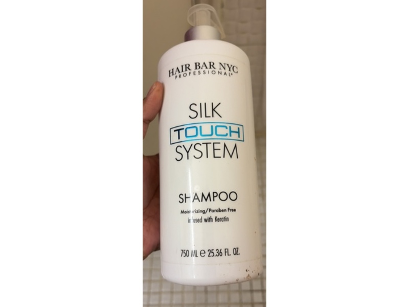 Hair Bar Nyc Silk Touch System Moisturizing Shampoo, Keratin, 25.36 fl oz/750 mL