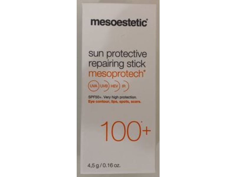Mesoestetic Mesoprotech Sun Protective Repairing Stick 100+, 0.16 oz/4.5 g