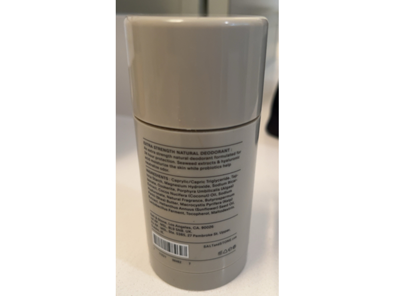 Salt and Stone Deodorant, Santal & Vetiver, 2.6 oz/75 g