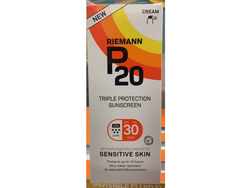 Riemann P20 Triple Protection Sensitive Sun Cream, SPF 30 200 mL