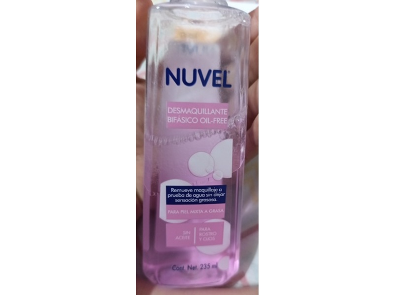 Nuvel Biphasic Makeup Remover, 235 mL