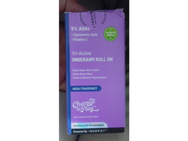 Chemist At Play Tri-Active Underarm Roll On, 1.36 fl oz/40 mL