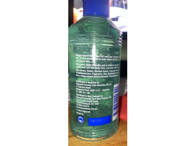 Banana Boat After Sun Gel, Aloe, 250 g