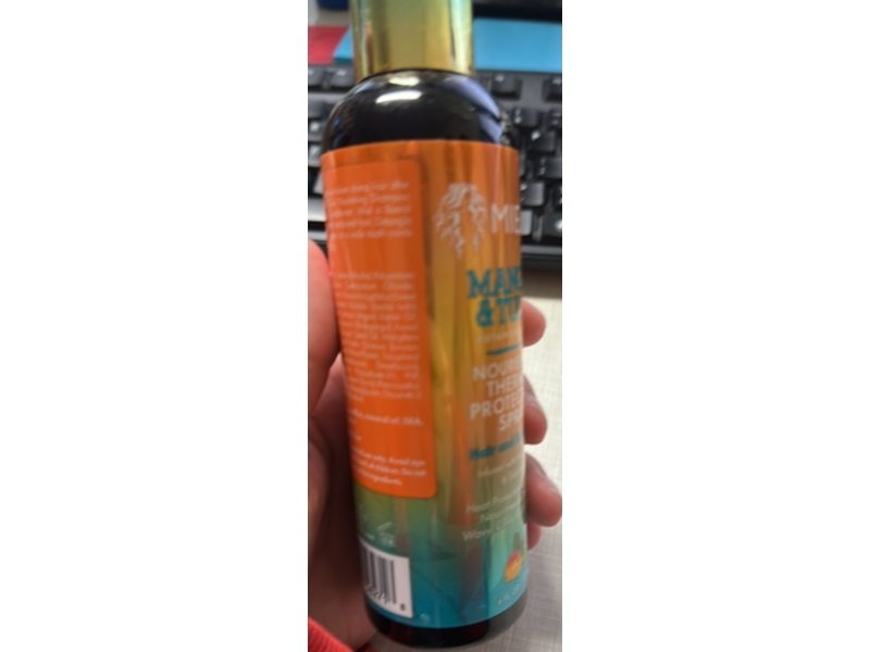 Mielle Organics Nourishing Thermal Heat Protectant Spray, Mango & Tulsi, 6 fl oz/177 mL