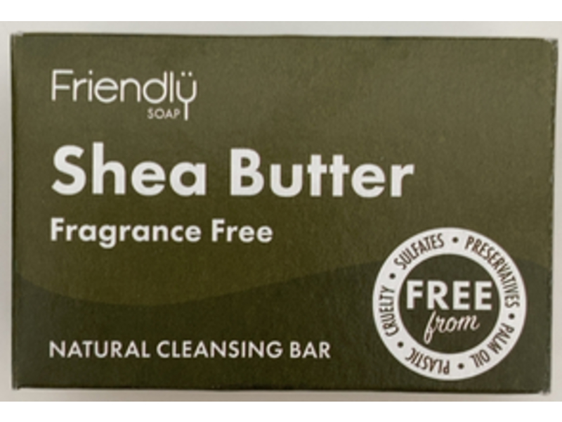 Friendly Soap Natural Handmade Facial Cleansing Bar, Shea Butter, 95 g