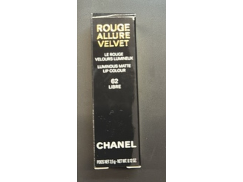 Chanel Rouge Allure Velvet Luminous Matte Lip Color, 62 Libre, 0.12 oz/3.5 g