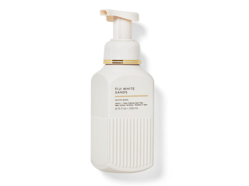 Bath & Body Works White Barn Gentle & Clean Foaming Hand Soap, Fiji White Sands, 8.75 fl oz/259 mL