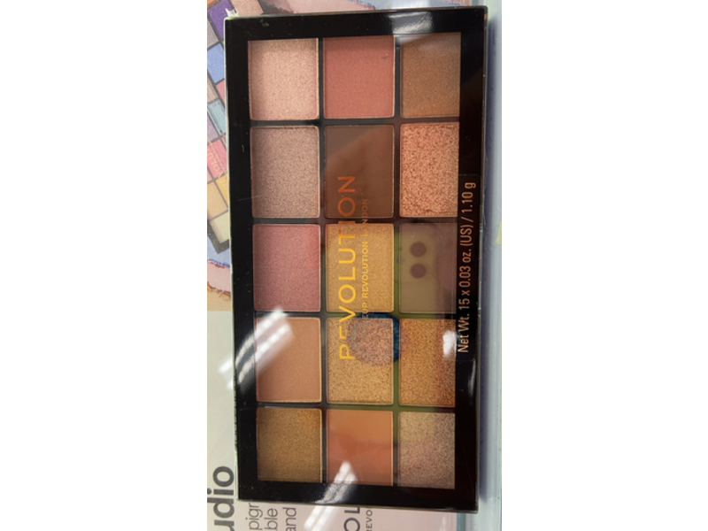 Makeup Revolution Eyeshadow Palette, Fundamental, 0.03 oz/15 g