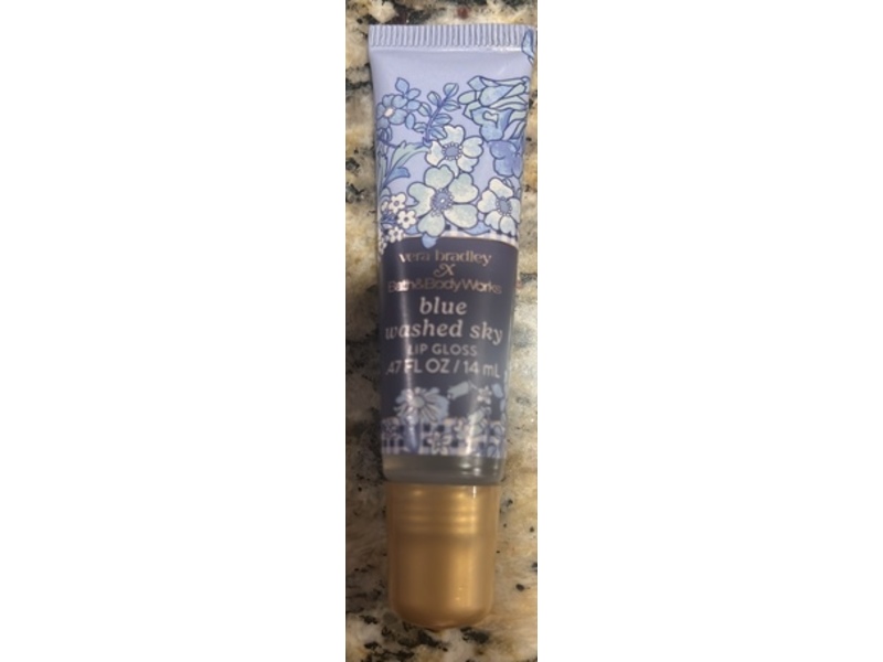 Vera Bradley X Bath & Body Works Lip Gloss, Blue Washed Sky, 0.47 fl oz/14 mL