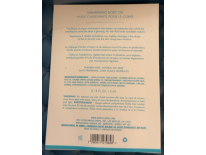 Moroccanoil Shimmering Body Oil, 0.14 fl oz/4 mL