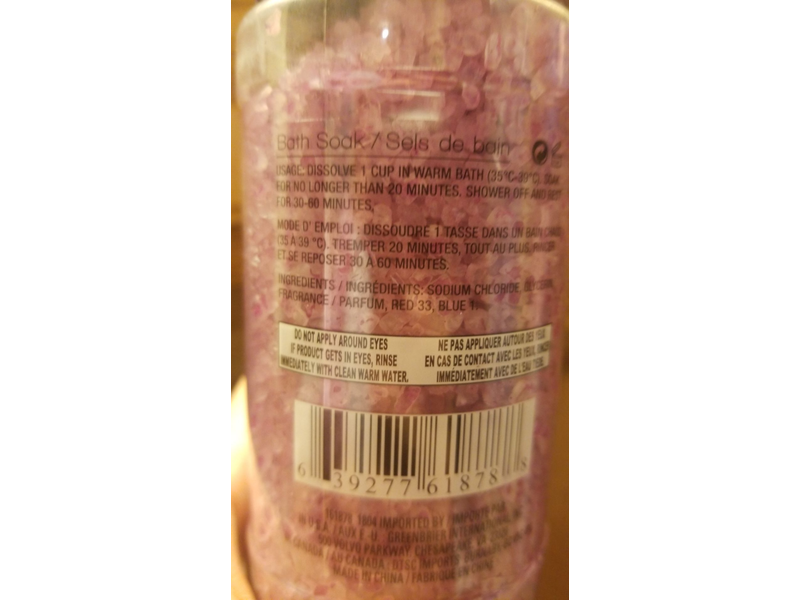 Greenbrier Body Relaxing Bath Soak, Lavender, 17.6 oz/500 g