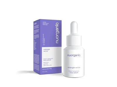 NuOrganic Midnight Revive Night Renewal Face Serum, 1 fl oz/30 mL