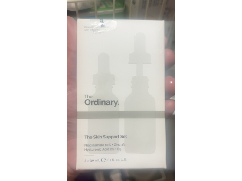 The Ordinary Skin Support Set Face Serum, Niacinamide 10% + Zinc 1% & Hyaluronic Acid 2% + B5, 1 fl oz/ 30 mL, Pack of 2
