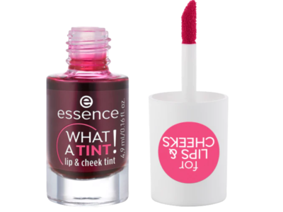 Essence What A Tint! Lip & Cheek Tint, Kiss From A Rose, 0.16 fl oz/4.9 mL