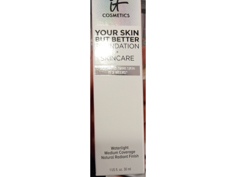 It Cosmetics Foundation + Skin Care, Waterlight Medium Coverage Natural Radiant Finish, 21 Light, 1 fl oz/30 mL
