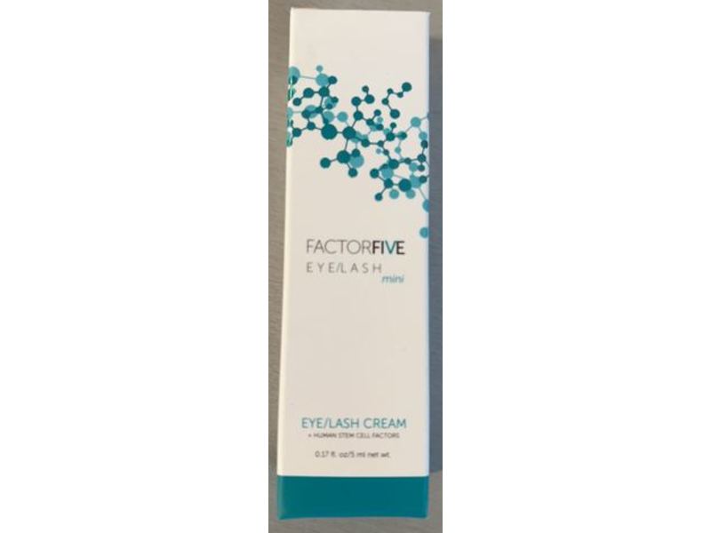 Factorfive Eye/Lash Cream, Human Stem Cell Factors, Mini, 0.17 fl oz/50 mL