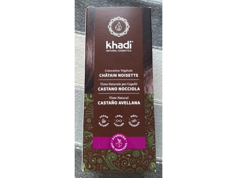 khadi Natural Cosmetics Natural Hair Color, Chocolate Brown, 3.5 oz/100 g