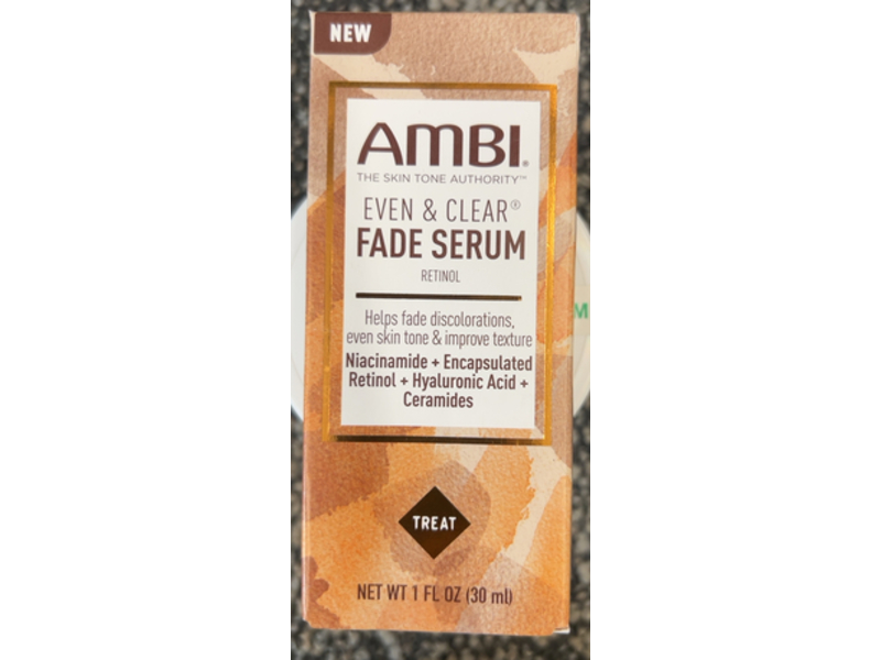 Ambi Even & Clear Fade Serum, Retinol, 1 fl oz/30 mL