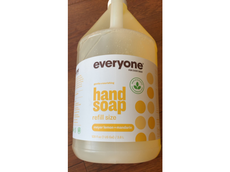 Everyone Gentle + Nourishing Hand Soap, Meyer Lemon + Mandarin, 128 fl oz/3.8 L
