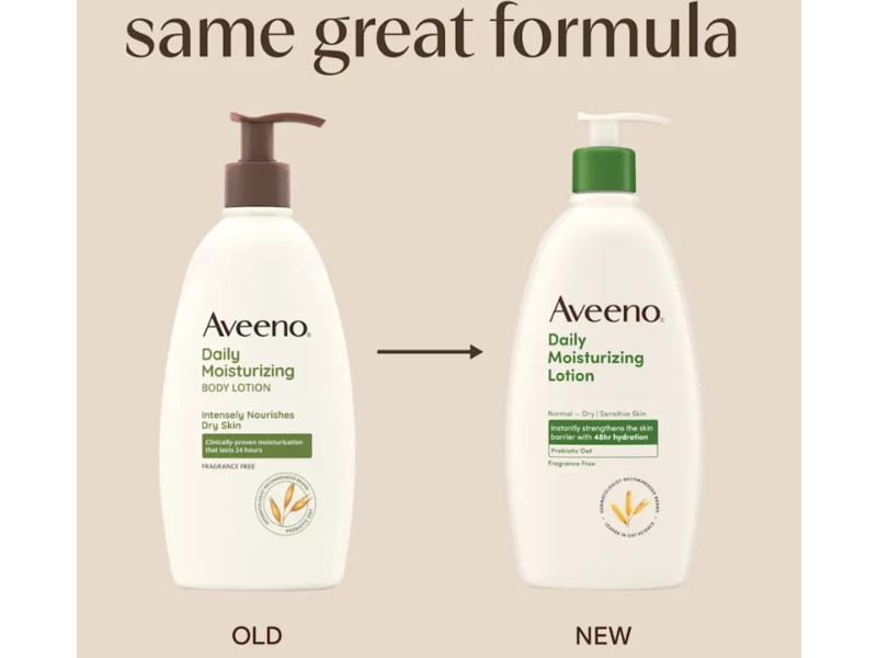 Aveeno Daily Moisturizing Lotion, Prebiotic Oat, 24 fl oz/710 mL