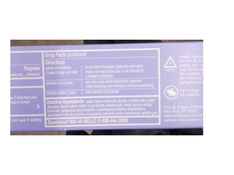 Hello Whipped Fluoride Toothpaste, Mellow Mint Dream, 4 oz/113 g