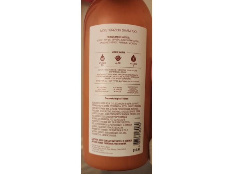 Bath & Body Works Moisturing Shampoo, Champagne Apple & Honey, 16 fl oz/473 mL