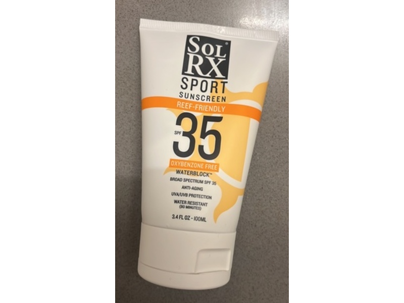 SolRx Sport Sunscreen, SPF 35, 3.4 fl oz/100 mL