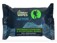 Combat Active Outdoor Cleansing & Refreshing Wipes, 25 Count - thumbnail 1