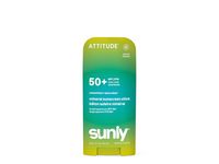 Attitude Sunly Mineral Sunscreen Stick, Unscented, SPF 50+, 2.1 oz/ 60 g - thumbnail 1