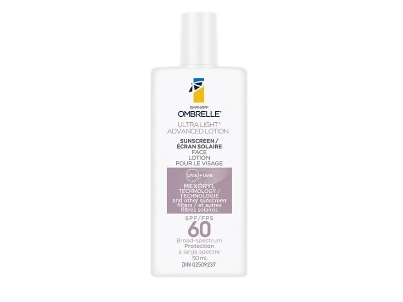 Garnier Ombrelle Ultra Light Advanced Sunscreen Lotion, SPF 60 , 50 mL