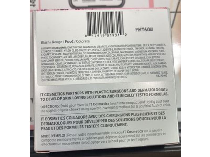 It Cosmetics Bye Bye Pores Blush, Je Ne Sais Quoi, 0.192 oz/5.44 g