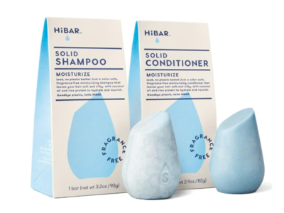 HiBar Solid Shampoo & Conditioner Set, Moisture, 3.2 oz/90 g