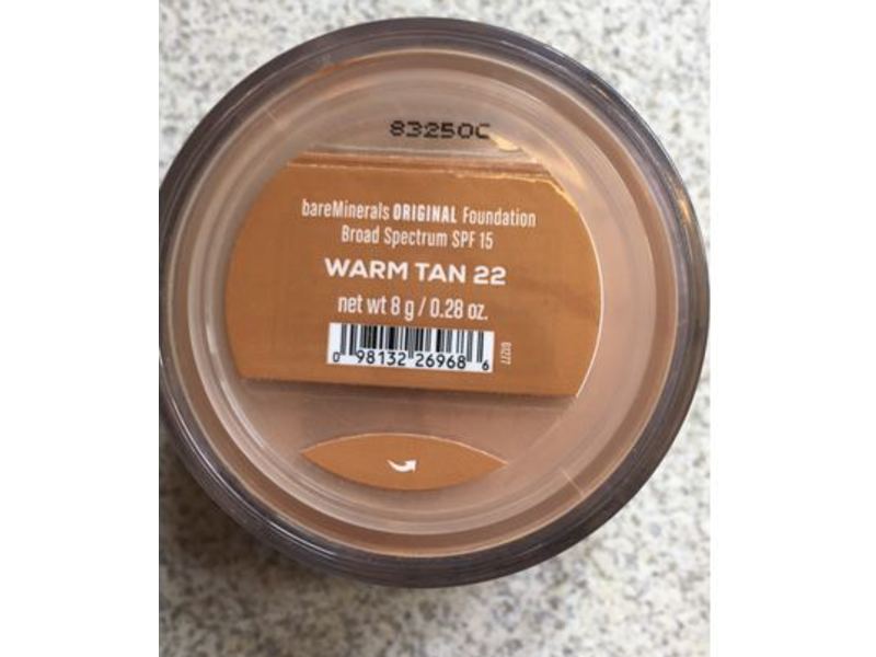 Bare Minerals Original Foundation, Warm Tan ,SPF 15, 0.28 oz/8 g