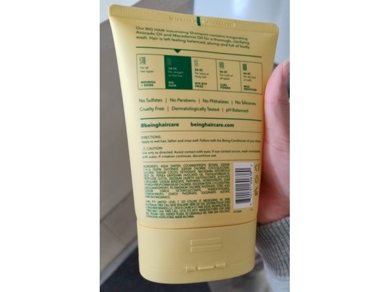 Being Big Hair Volumizing Shampoo, 12 fl oz/354 mL