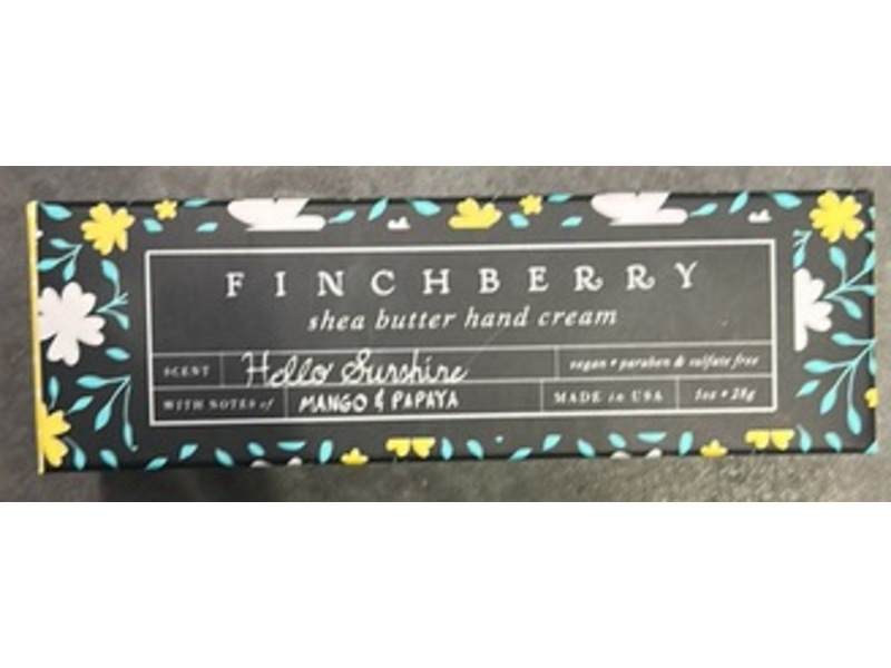 Finch Berry Shea Butter Hand Cream, Hello Sunshine, 1 oz/28 g