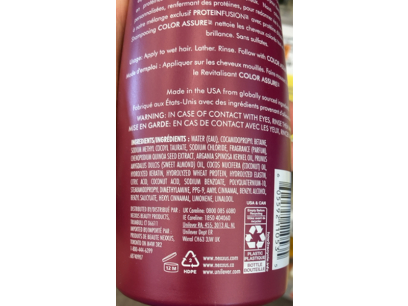 Nexxus Color Assure Shampoo,13.5 fl oz/400 mL