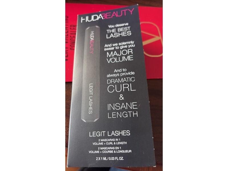 Huda Beauty Legit Lashes Mascara, 0.03 fl oz/1 mL