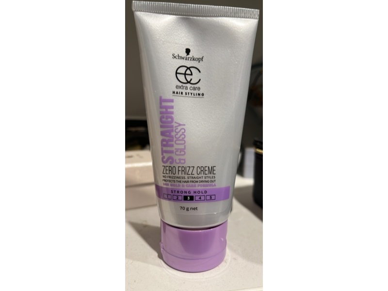 Schwarzkopf Extra Care Hair Styling Zero Frizz Creme, Straight & Glossy, 70 g