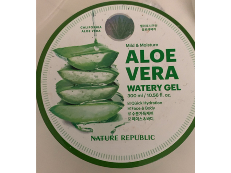 Nature Republic Mild & Moisture Watery Gel, Aloe Vera, 10.56 fl oz/300 mL